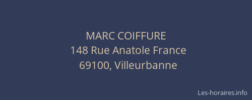 MARC COIFFURE