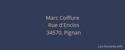 Marc Coiffure