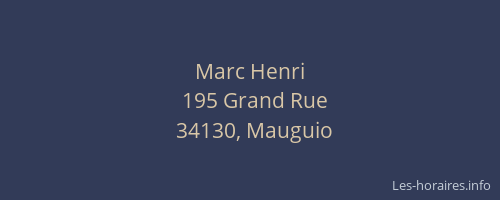 Marc Henri