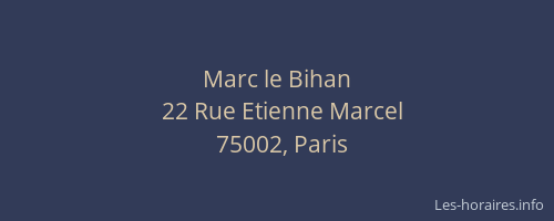 Marc le Bihan