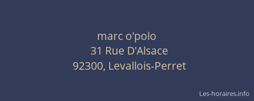 marc o'polo