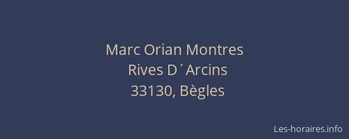 Marc Orian Montres