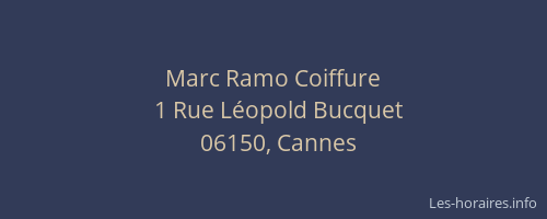 Marc Ramo Coiffure