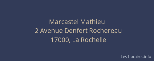 Marcastel Mathieu