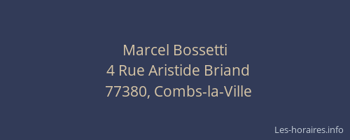 Marcel Bossetti