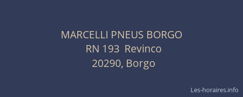 MARCELLI PNEUS BORGO