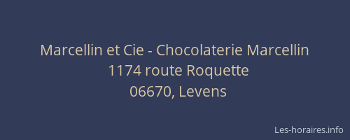 Marcellin et Cie - Chocolaterie Marcellin