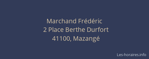 Marchand Frédéric