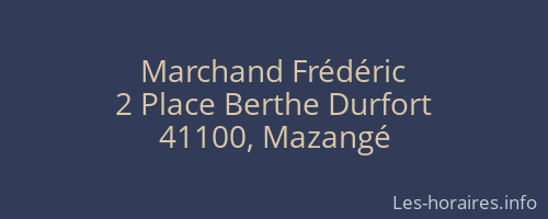 Marchand Frédéric