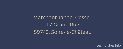 Marchant Tabac Presse
