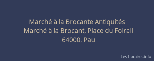 Marché à la Brocante Antiquités