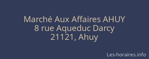 Marché Aux Affaires AHUY