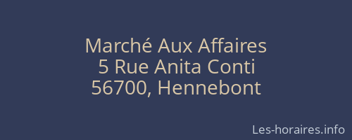 Marché Aux Affaires