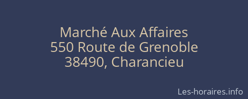 Marché Aux Affaires