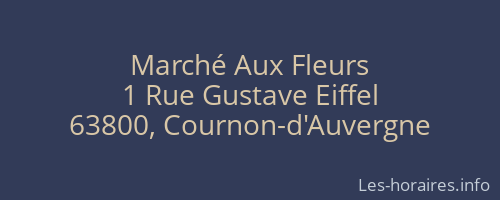 Marché Aux Fleurs