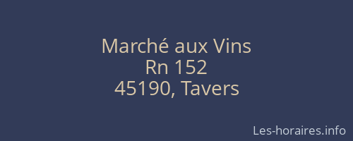 Marché aux Vins