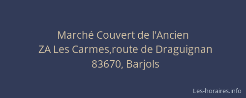 Marché Couvert de l'Ancien