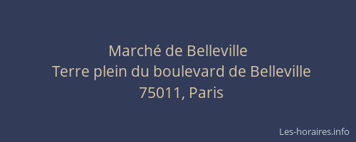Marché de Belleville