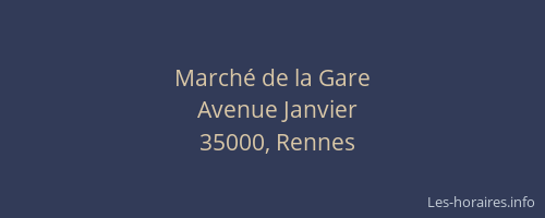 Marché de la Gare