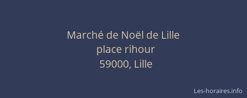 Marché de Noël de Lille