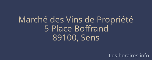Marché des Vins de Propriété