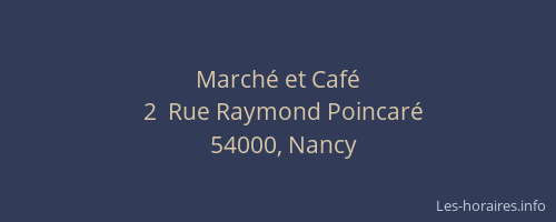 Marché et Café