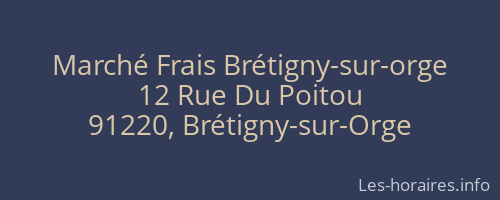 Marché Frais Brétigny-sur-orge