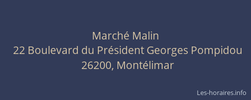 Marché Malin
