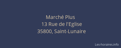 Marché Plus