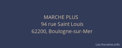 MARCHE PLUS