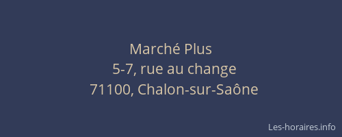 Marché Plus