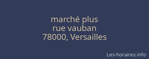 marché plus