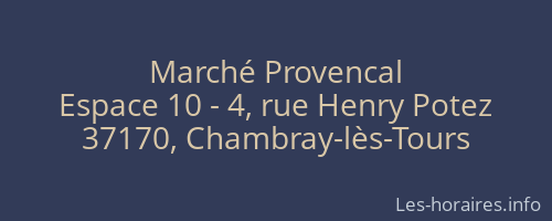 Marché Provencal