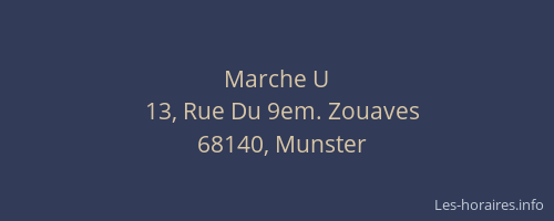Marche U