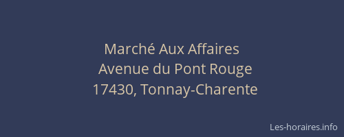 March&eacute; Aux Affaires