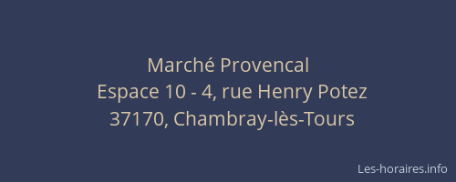 March&eacute; Provencal