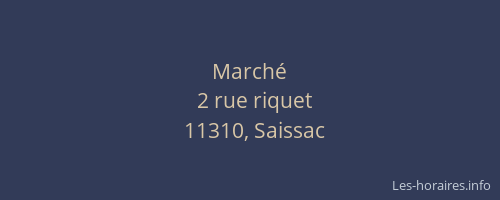 March&eacute;