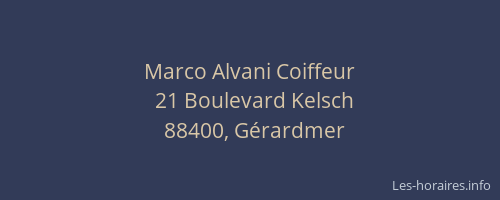 Marco Alvani Coiffeur