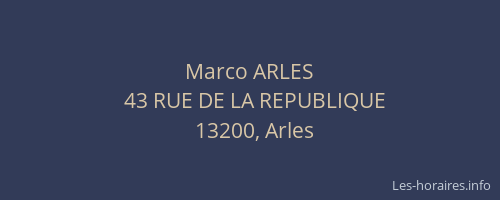 Marco ARLES