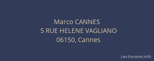 Marco CANNES