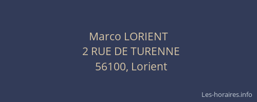 Marco LORIENT