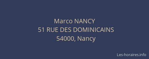 Marco NANCY