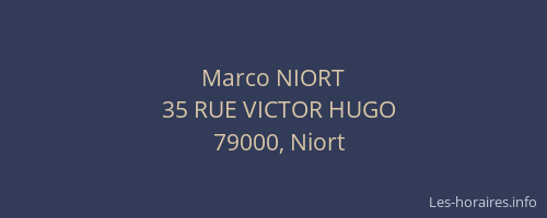 Marco NIORT