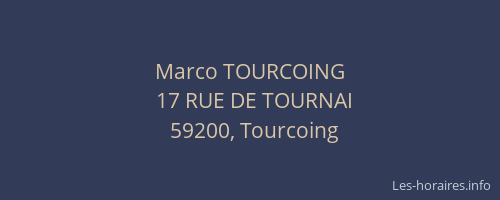 Marco TOURCOING
