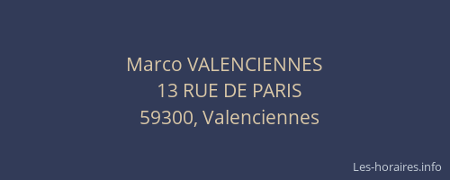 Marco VALENCIENNES