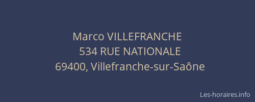 Marco VILLEFRANCHE