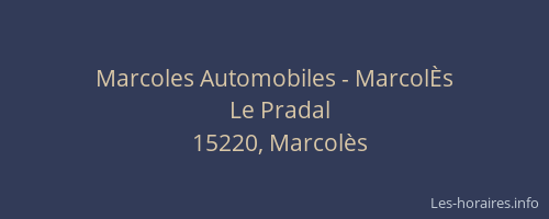 Marcoles Automobiles - MarcolÈs