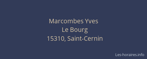 Marcombes Yves