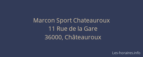 Marcon Sport Chateauroux