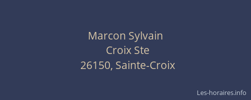Marcon Sylvain